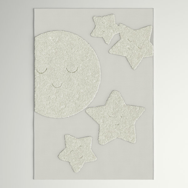 Sand & Stable Baby & Kids Carlisle Cream Kids Star Indoor/Outdoor Rug